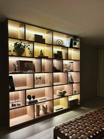Custom home entertainment center and office built-ins